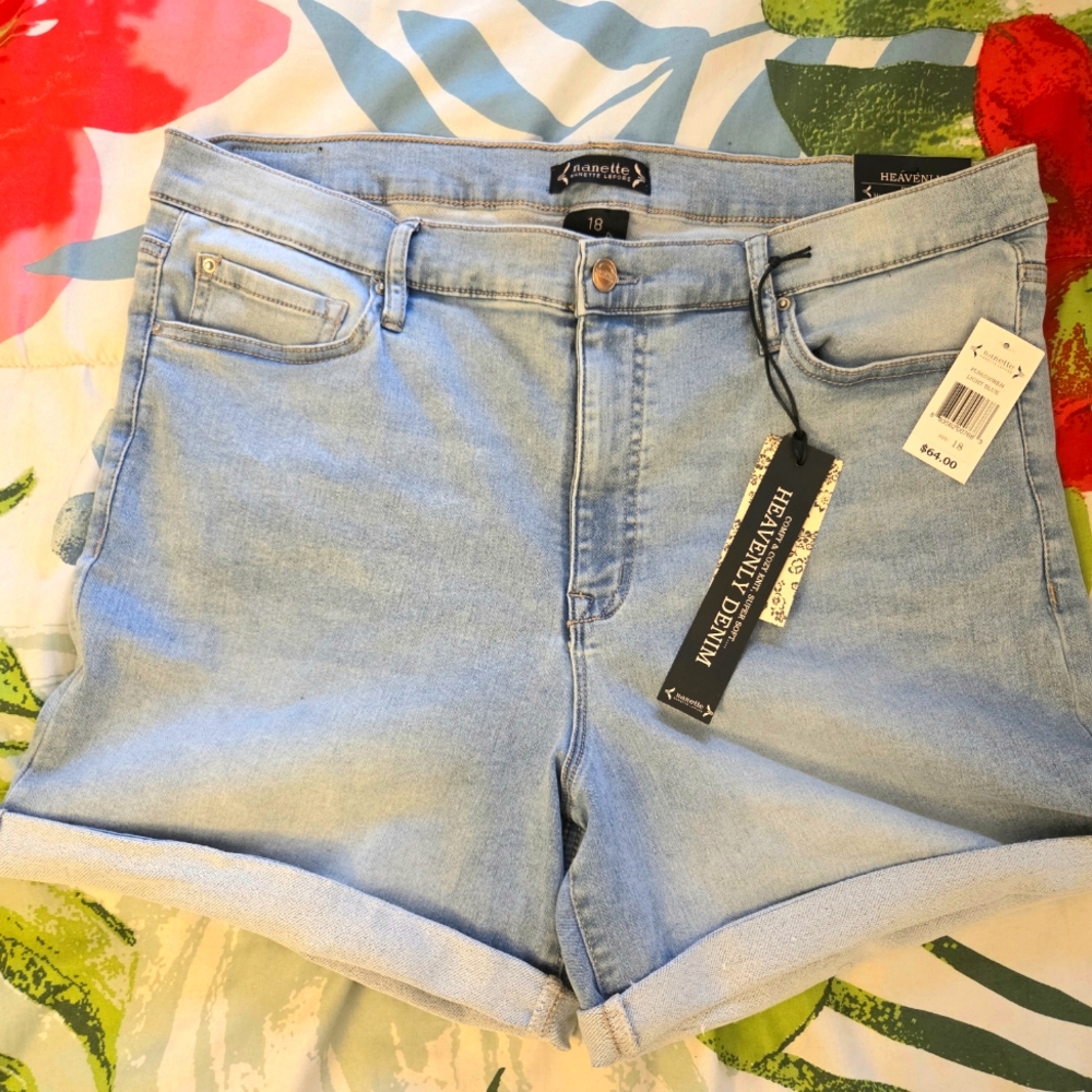 High-Waisted Ultra Soft Denim Shorts